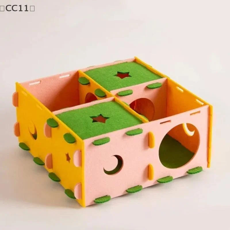 〔CC11〕Removable Felt Maze Hide Nest Hamster - ProPawPet.com