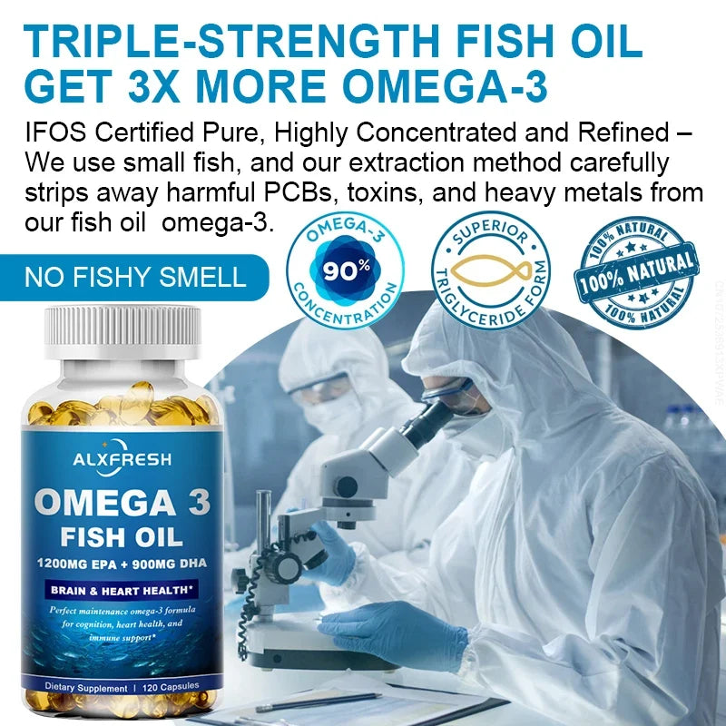 Alxfresh Wild Caught Omega 3 Fish Oil - ProPawPet.com