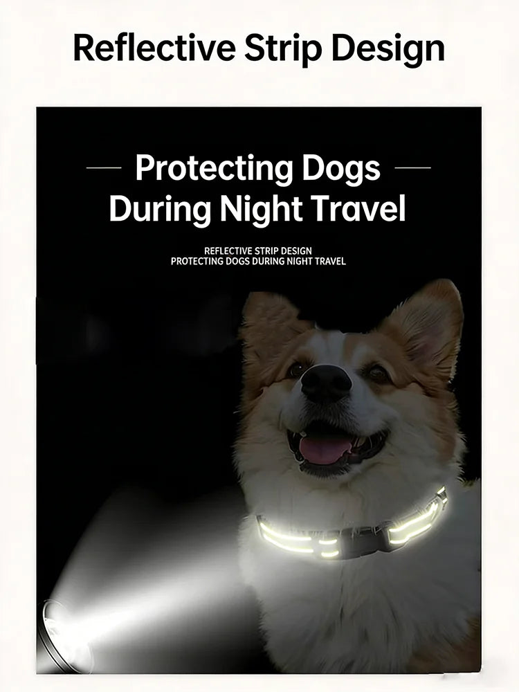Reflective Pet Collar Adjustable Nylon - ProPawPet.com