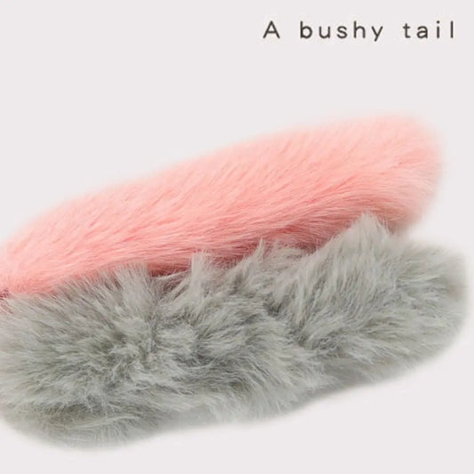 Fun Faux Rabbit Fur Cat Teaser Stick Grain - ProPawPet.com