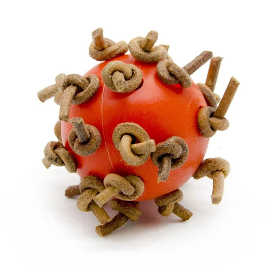 Bird Ball Chew Toy with Knots 4cm Dia Foot - ProPawPet.com