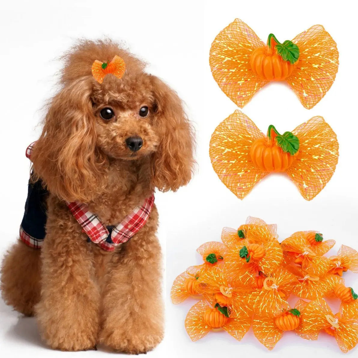 50pcs Fall/Autumn/Thanksgiving Pet Dogs Hair - ProPawPet.com
