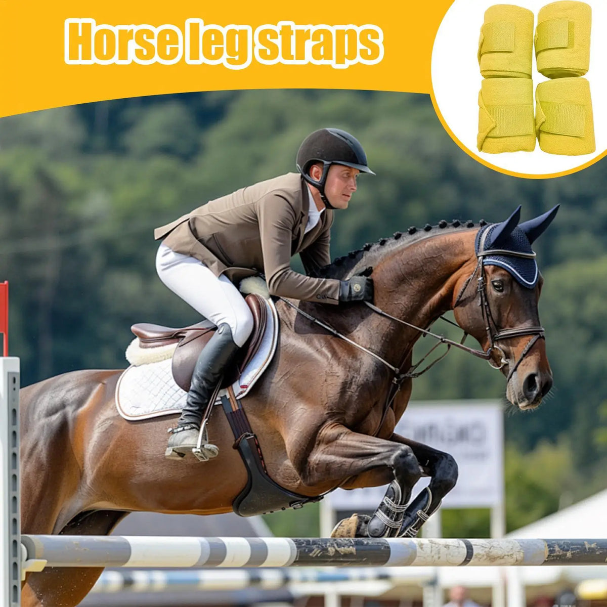 Horse Bandages for Legs 4 Pieces Horse Front - ProPawPet.com