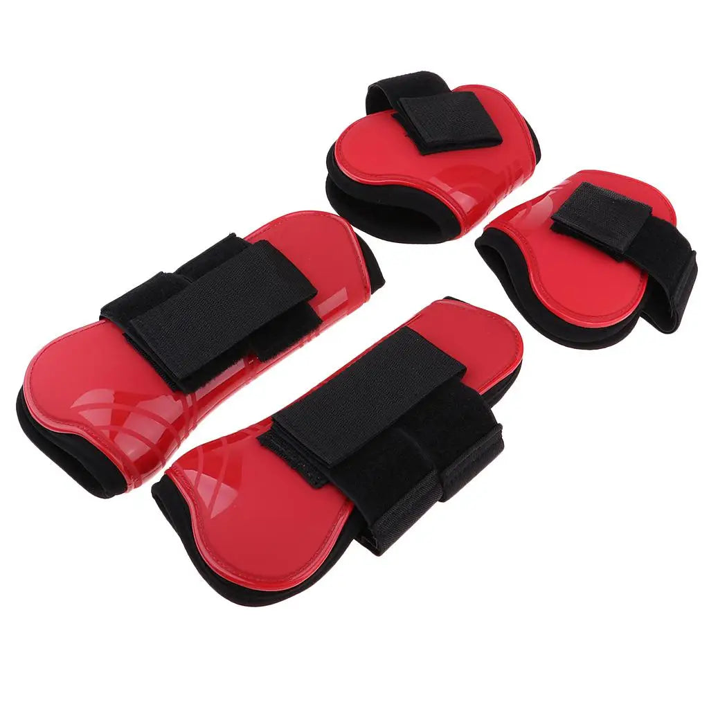 Horse Tendon Boot PU Material Neoprene Lined Protective Leg – 5 Colors