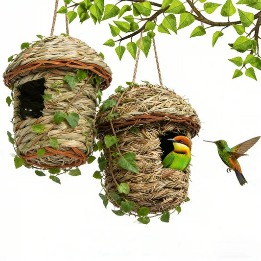 Outdoor Ecological Handmade Straw Parrot - ProPawPet.com