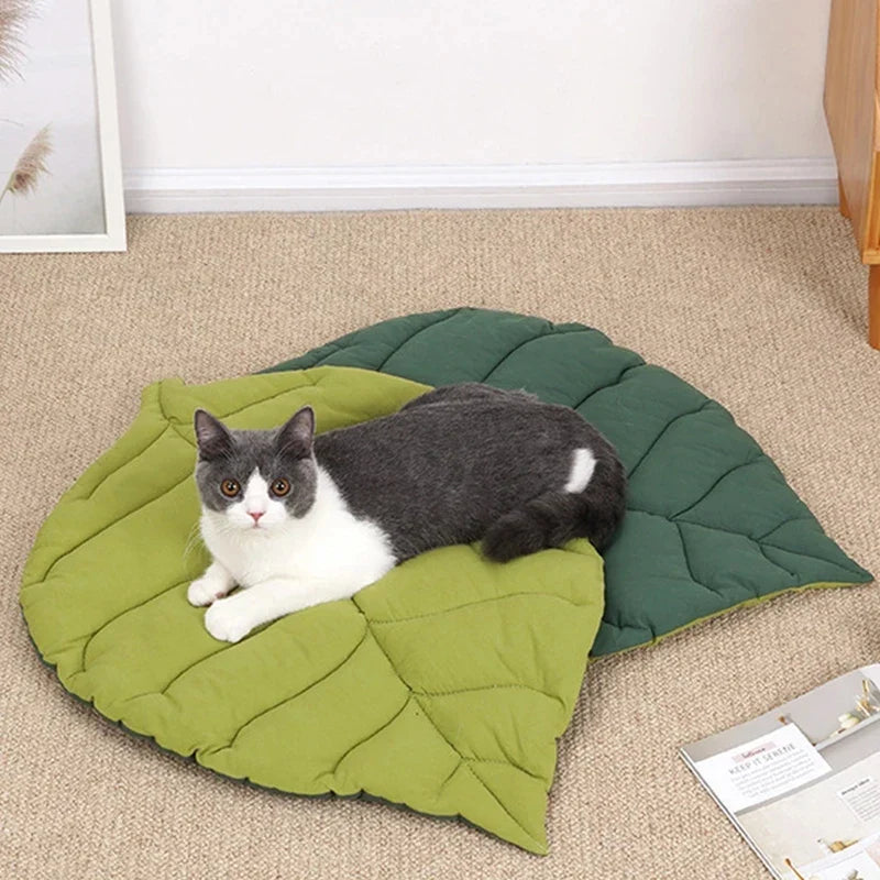 Cat Mattress Leaf Shape Cat Nest Cat and Dog - ProPawPet.com