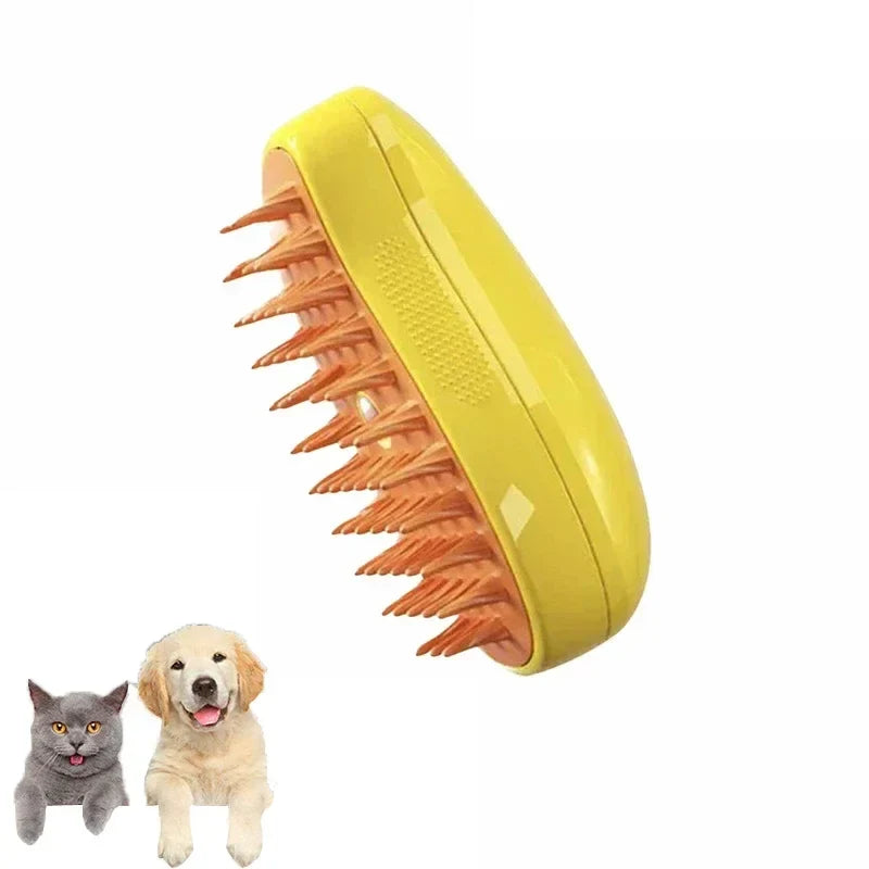 3 in 1 Pet Steam Brush Electric Sprayer Comb - ProPawPet.com
