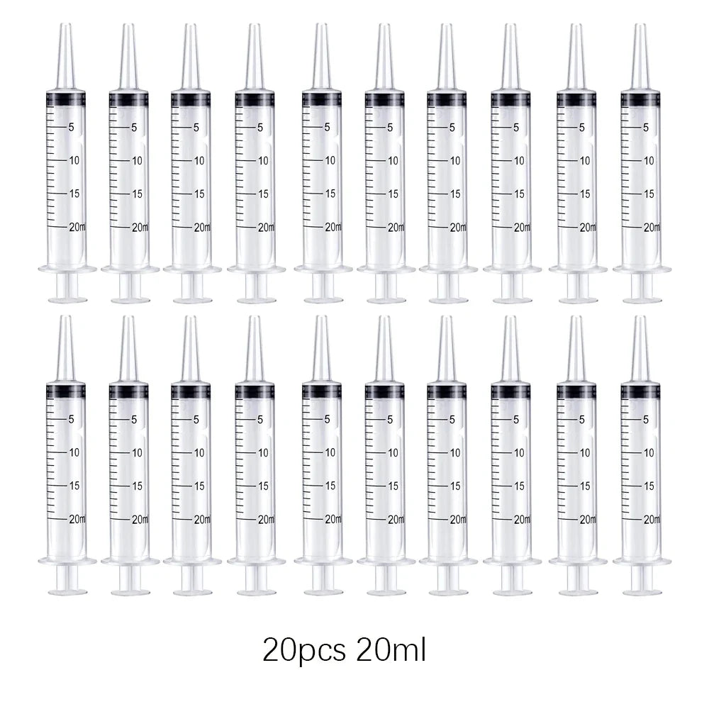 20ml Plastic Reusable 5 10 20 30 Without Needle Syringe – Dog Bowls & Feeders