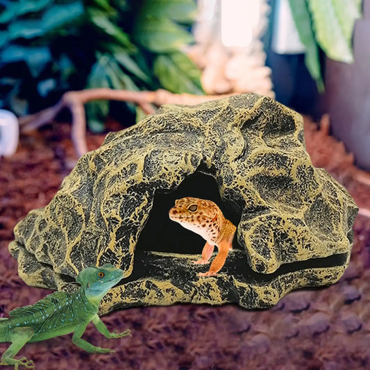 Resin Rock Reptile Hideout Aquarium Habitat - ProPawPet.com