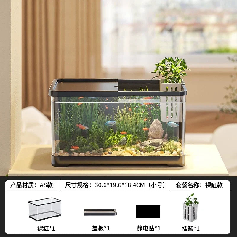 All-in-one Aquarium Filter Oxygen System Small Living Room – 27 Colors