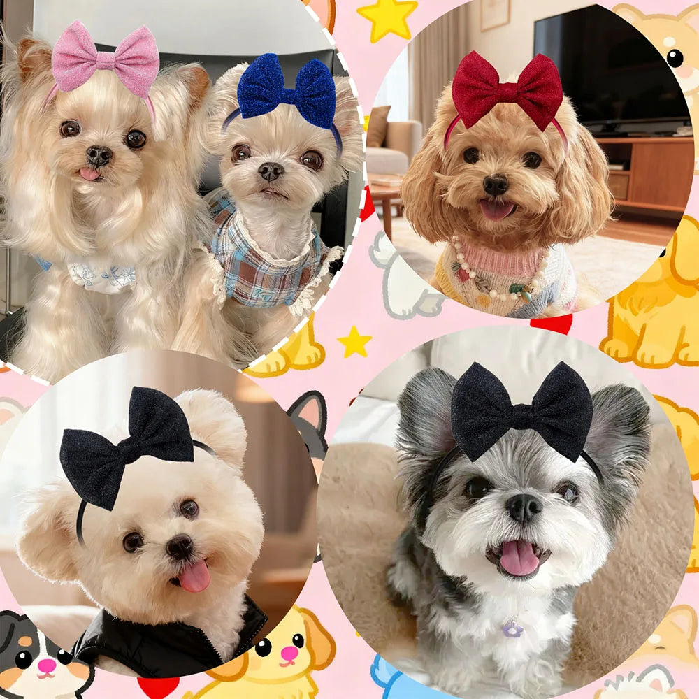 1PC Adjustable Dog Bows Elastic Bands Dog - ProPawPet.com