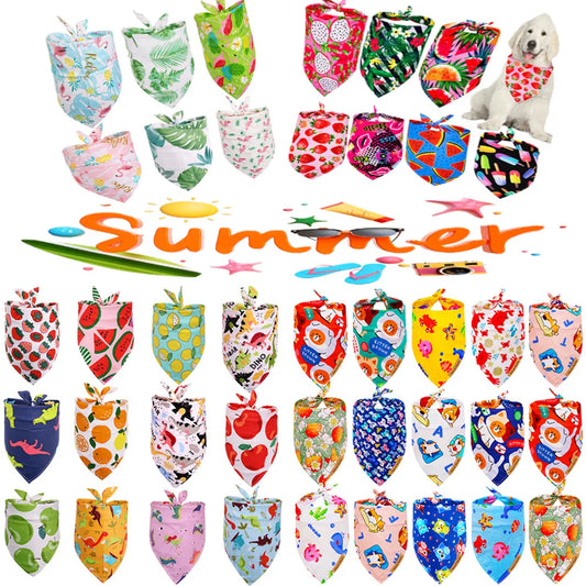 30PS Bulk Summer Bandanas Fruit Dog Bandana - ProPawPet.com