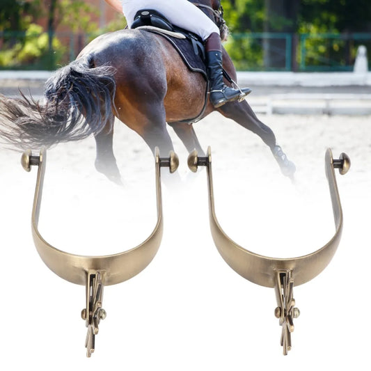 2pcs Durable Zinc Alloy Western Spurs Rust - ProPawPet.com