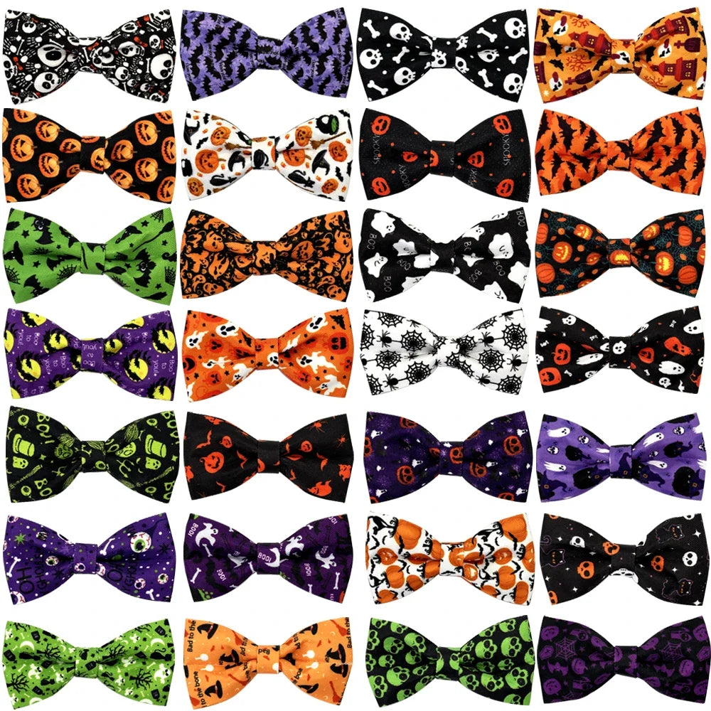 50 Halloween Style Dog Bowtie Accessories Sliding Pet – Dog Supplies