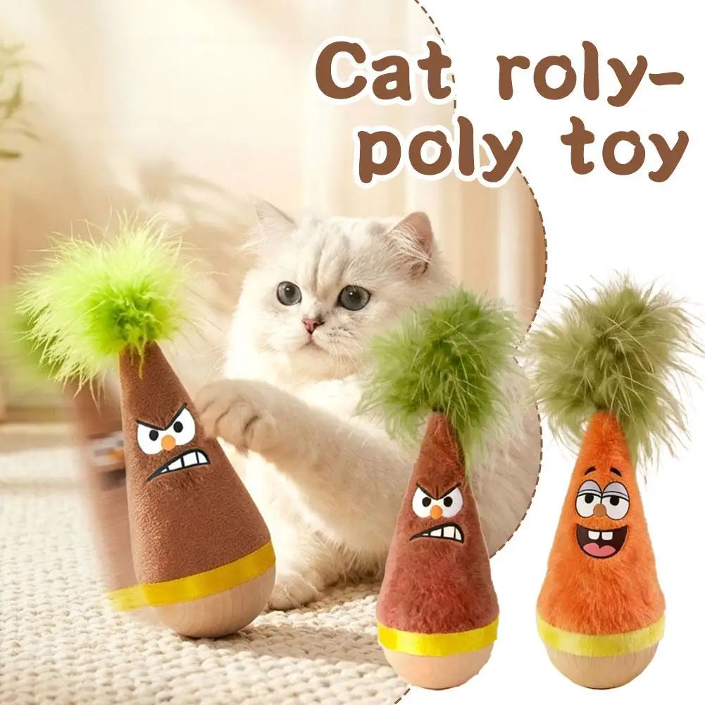 Tumbler Cat Toy New Feather Teaser Bite - ProPawPet.com