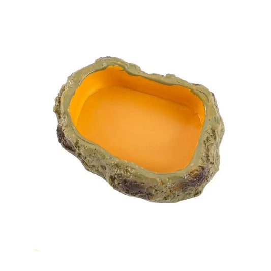 Resin Reptile Water Bowls Rock Simulation - ProPawPet.com