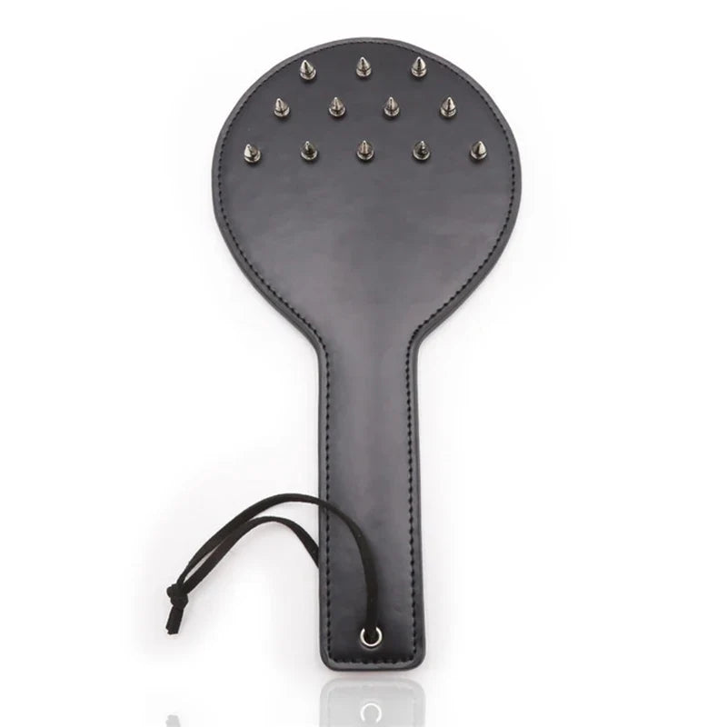 30cm Black Leather Pointed Nail Paddle - ProPawPet.com