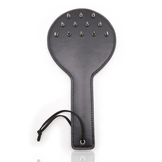 30cm Black Leather Pointed Nail Paddle - ProPawPet.com