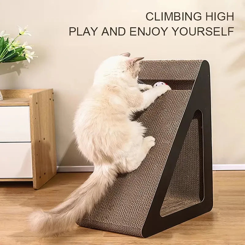 Sturdy Triangle Cardboard Scratcher for Cats - ProPawPet.com