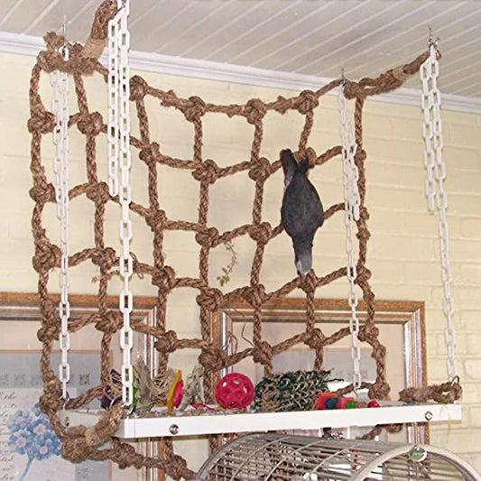 Rope Climbing Net For Pet Bird Parrot Hemp - ProPawPet.com