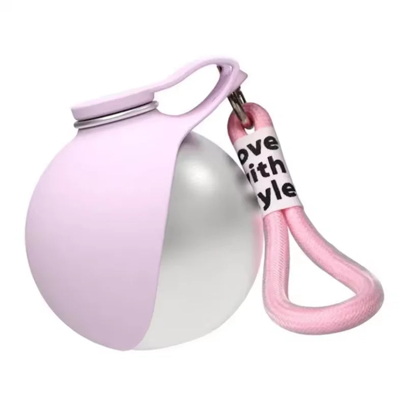 Pet Stainless Steel Foldable Spherical Water Bottle – 2 Colors