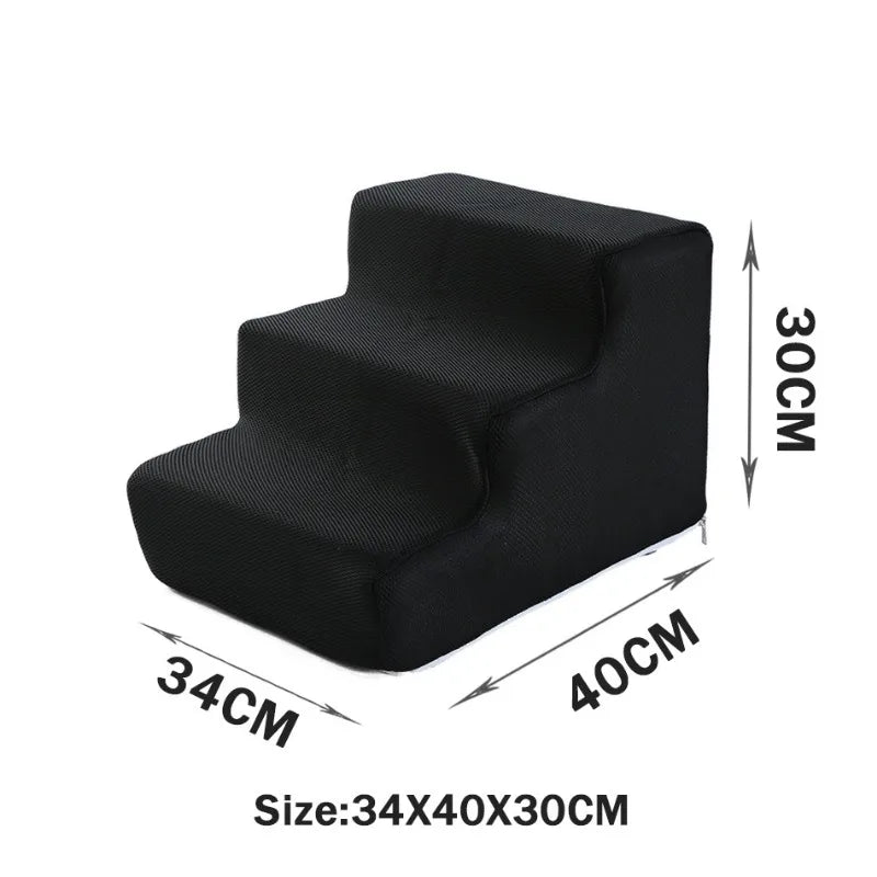 Removable Washable Anti Slip Foldable Dog & Cat Stairs – Dog Supplies