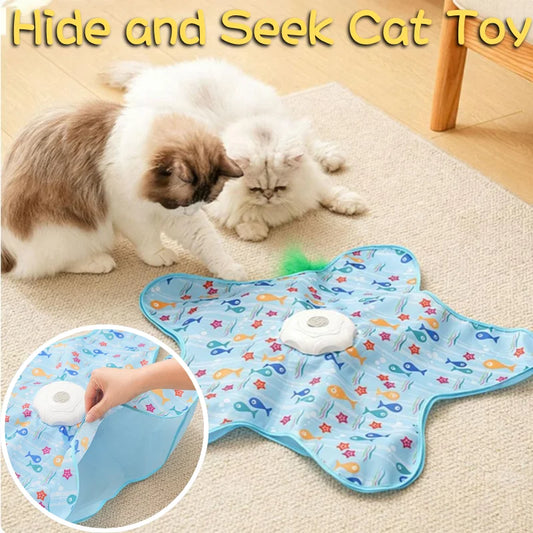 Automatic Feather Cat Toy with Mouse Squeaky - ProPawPet.com