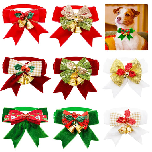 50/100pcs Exquisite Dog Bowtie Bell - ProPawPet.com