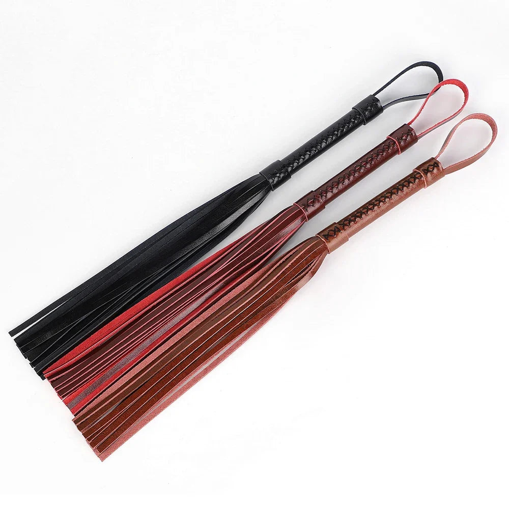 57CM Real Leather Horse Whip Equestrian Crop - ProPawPet.com