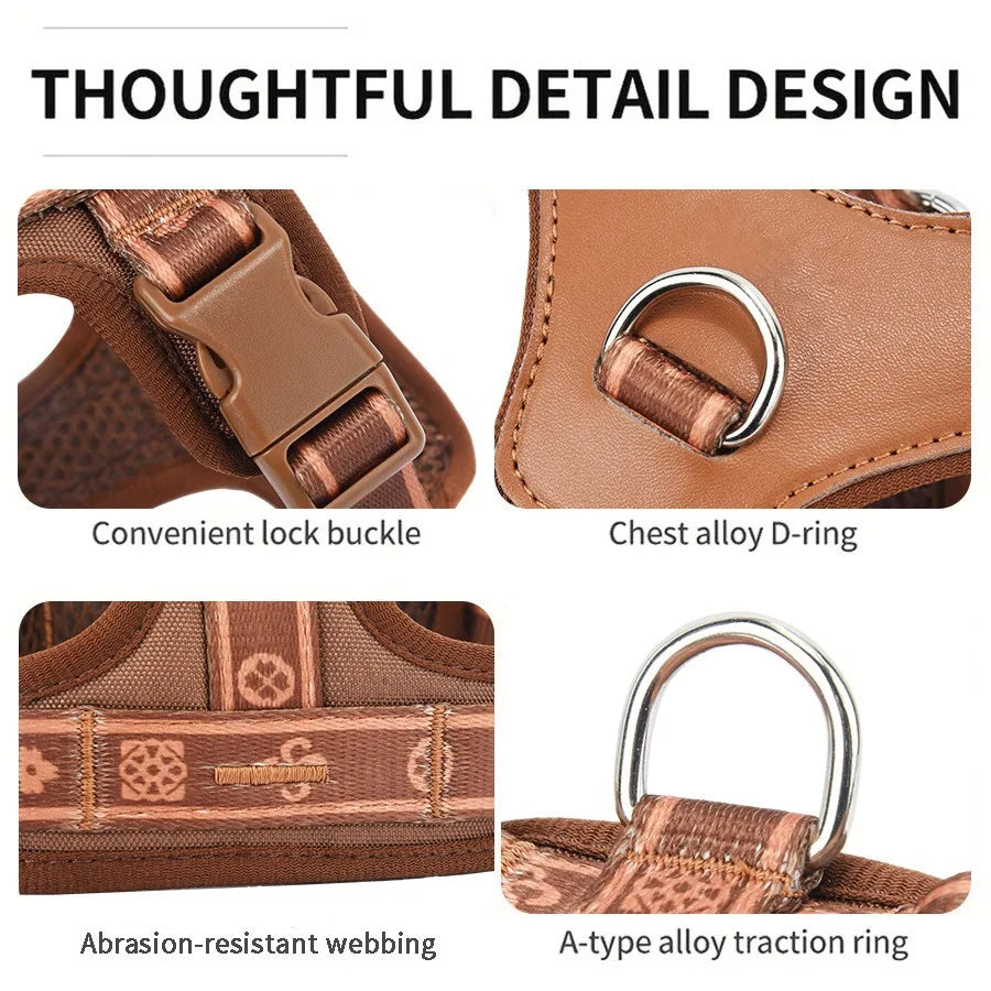 No-pull dog harness with reflective trim – view 3