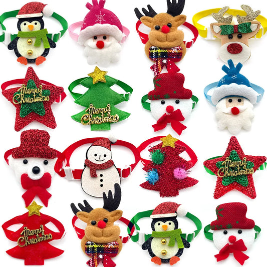 50/100pcs Christmas Pet Dog Bowties Cat Dog - ProPawPet.com