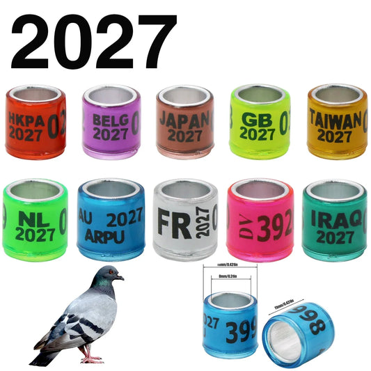 50 Pcs 2027 Style Digital Bird Foot Rings - ProPawPet.com