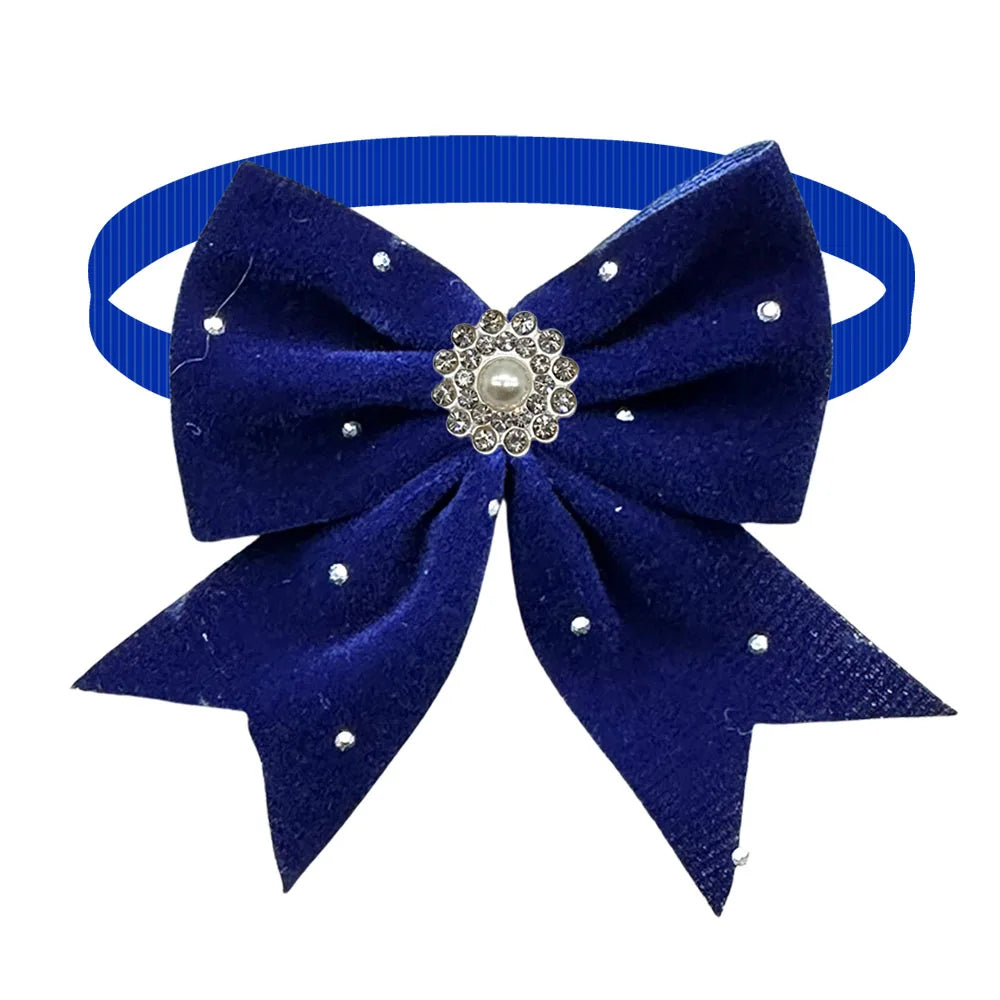 50/100PCS Diamond Bows For Dogs Bowties - ProPawPet.com