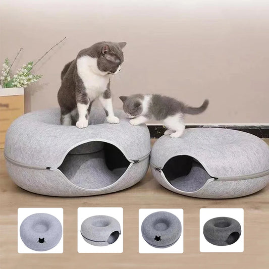 B-Tunnel Donut Cat Bed Interactive Tunnel - ProPawPet.com