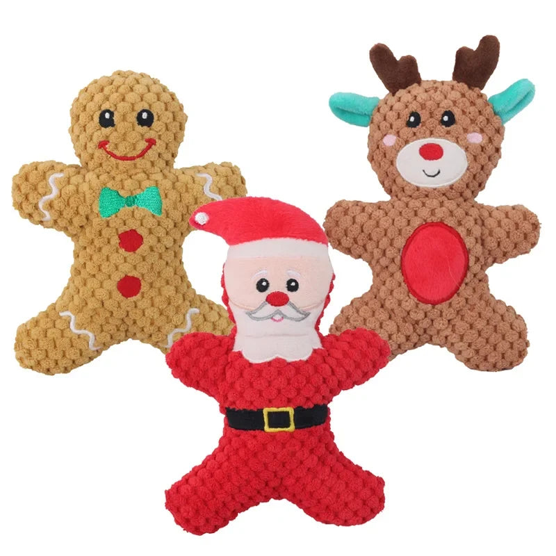 Pet Dog Plush Noise Chewing Toy Santa Elk - ProPawPet.com