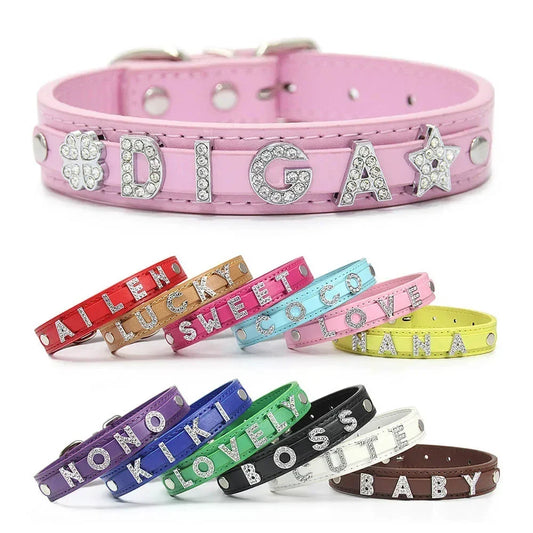(Free Bling Rhinestone Letter)Custom Pet Cat - ProPawPet.com