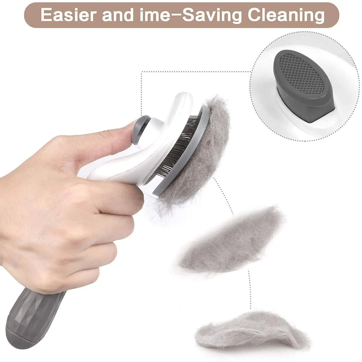 One-Click Pet Hair Removal Comb Cat Dog Hair - ProPawPet.com