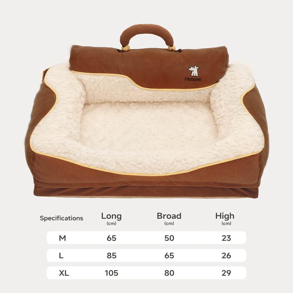 Hoopet Large Dog Bed, Winter Warm Washable Pet Bed – Multiple Sizes & Colors