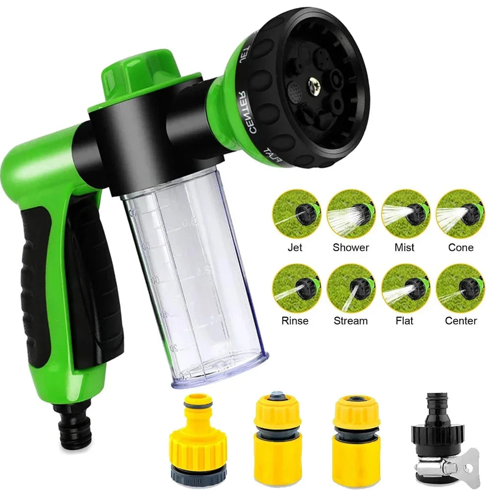 8 in 1 High Pressure Foam Pet Shower Gun - ProPawPet.com