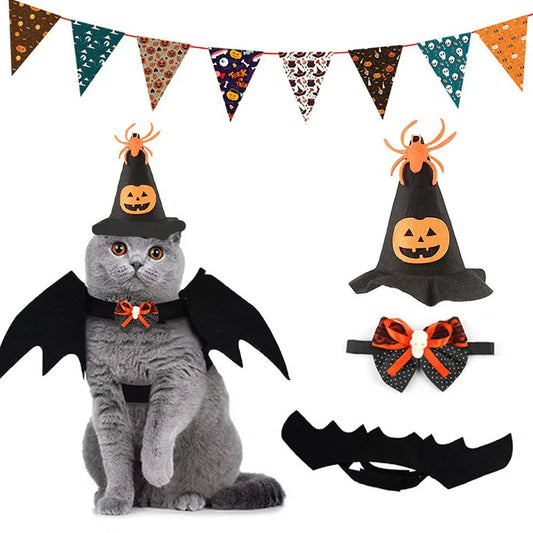 Halloween Pet Costume Set Cute Cat Cosplay - ProPawPet.com