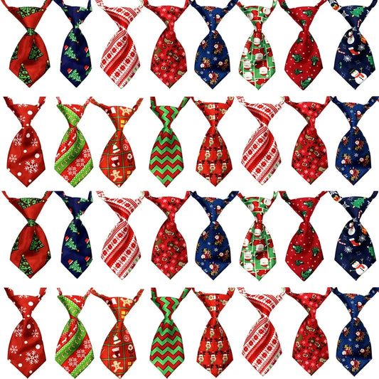 25/50/100pcs Dog Neckties For Christmas - ProPawPet.com