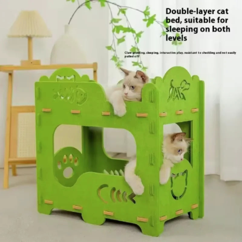2-Layer Felt Cat House Indoor - ProPawPet.com