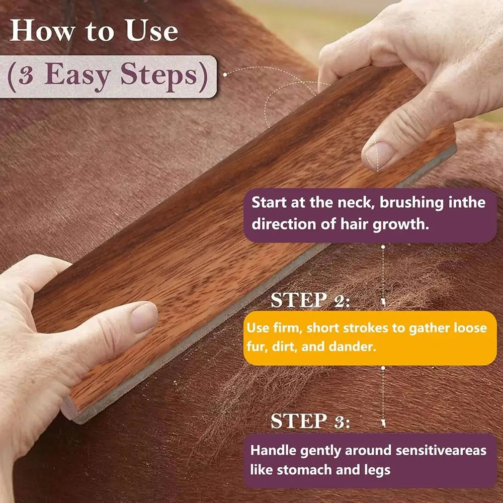 1Pcs New Wooden Handle Horse Grooming Brush - ProPawPet.com