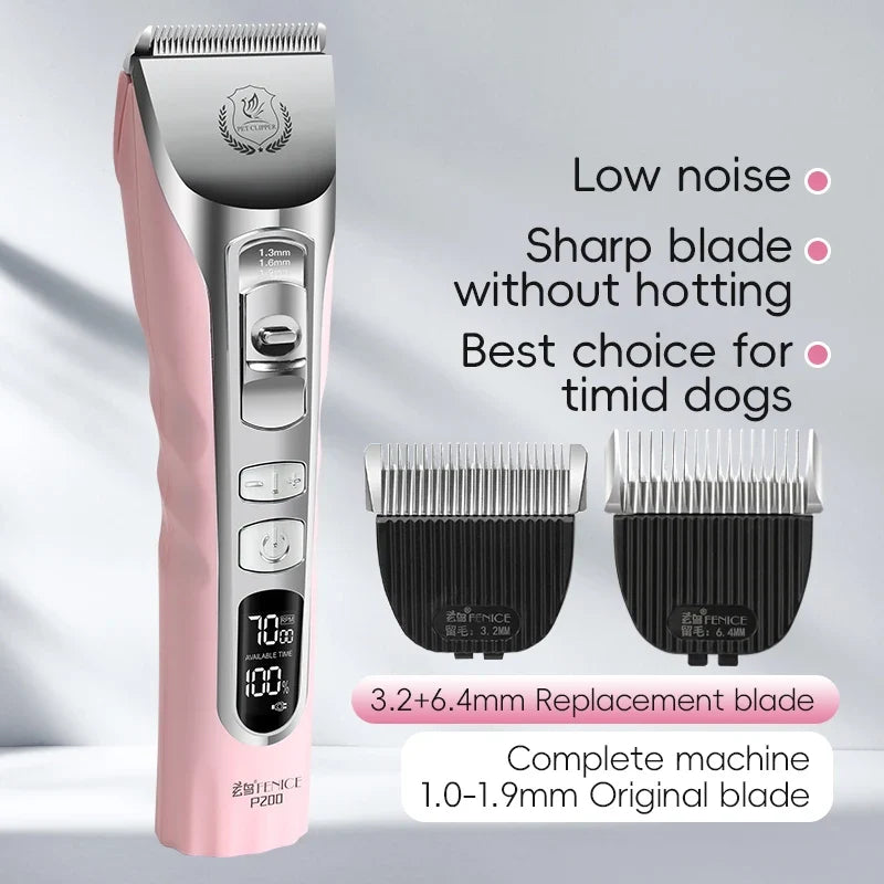 Fenice Upgrade 5000mA Capacity Cordless Lcd Screen Pets Dog – Dog Supplies