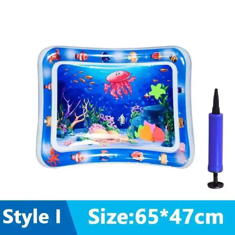 Interactive Cats Sensory Water Play Mat with Fish Thickened Inflatable Pet