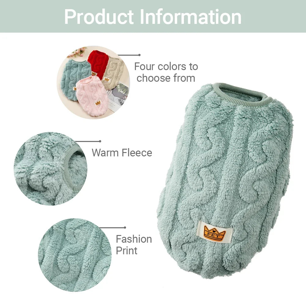 Soft Fleece Pet Vest Swater for Small Dogs - ProPawPet.com