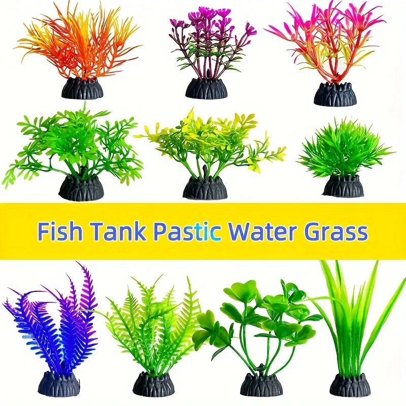 10pcs PVC Artificial Aquatic Plants for Fish - ProPawPet.com