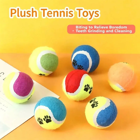 1/3/Pcs Pet Dog Toy Footprint Tennis Ball - ProPawPet.com