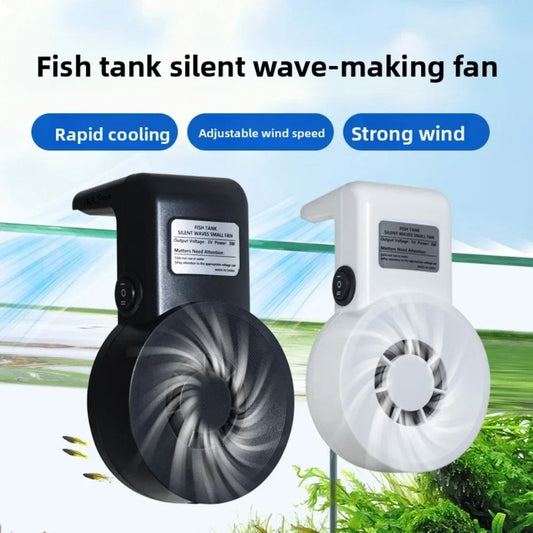 Mini USB Aquarium Cooling Fan 5v 3w with Speed Regulation