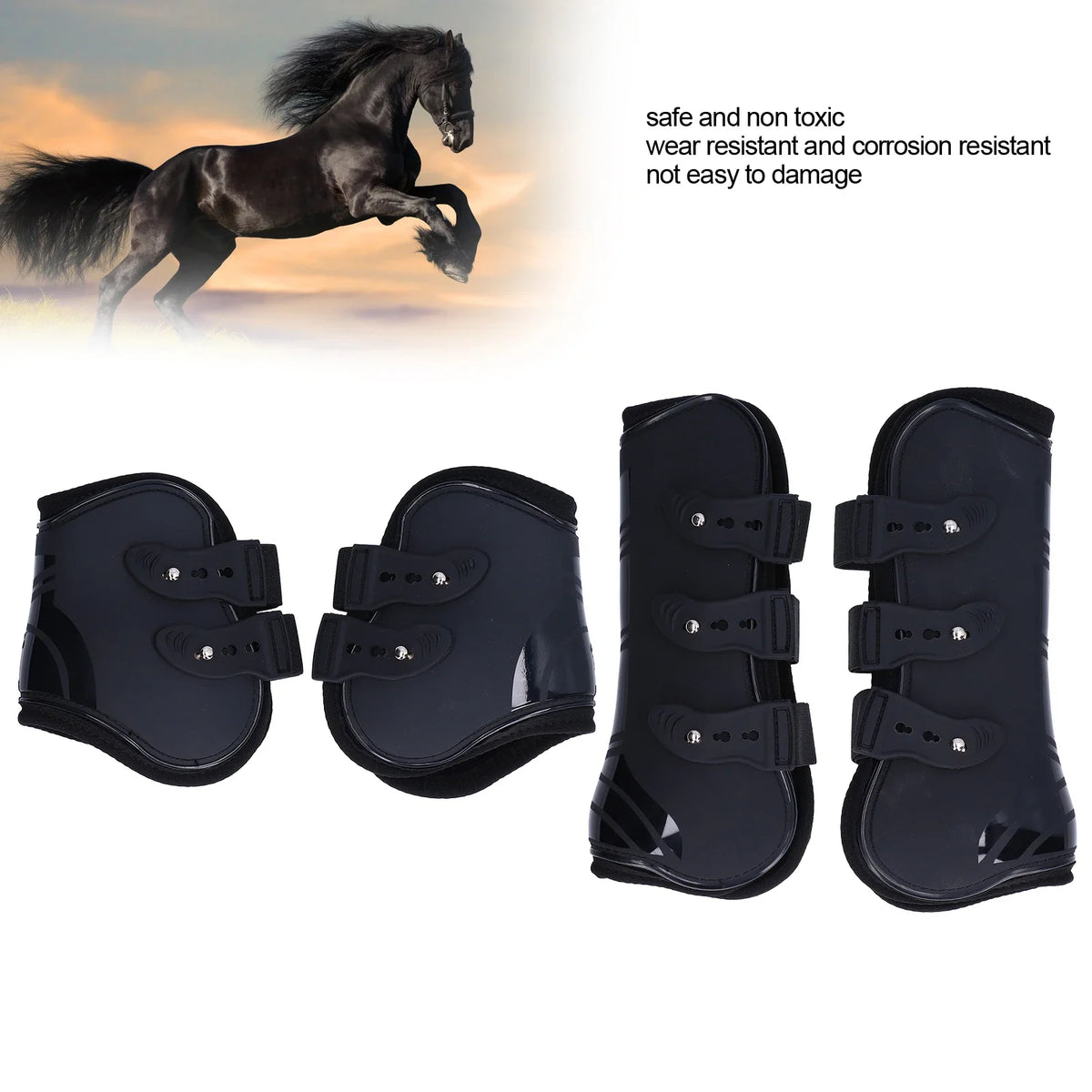 4Pcs Horse Tendon Boots Horse Care Boots - ProPawPet.com